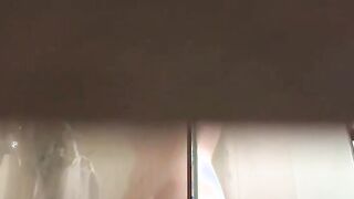 Peeking at my sexy showering stepmother