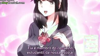 Hentai guy fucks amazing busty teens