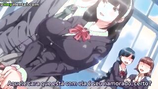 Hentai guy fucks amazing busty teens