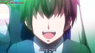 Hentai guy fucks amazing busty teens
