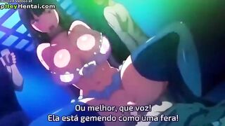 Hentai guy fucks amazing busty teens