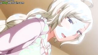 Hentai guy fucks amazing busty teens