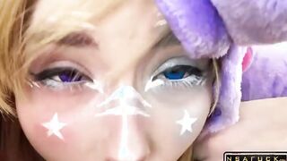 Unicorn Costume Stepsister Sucking Dick