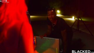 BLACKED big black cock-hungry Blonde fucks DJ at her house party