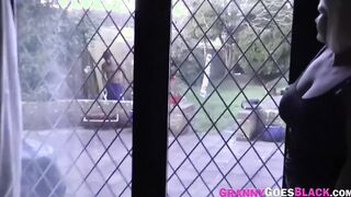 Milf getting finger bang and rides huge ebony dick