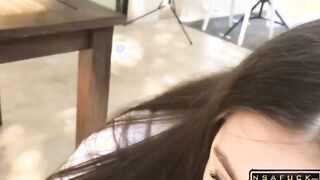 Fast Blowjob From Cum Hungry Stepsister SolaZola