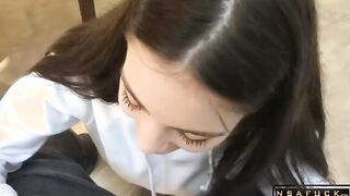 Fast Blowjob From Cum Hungry Stepsister SolaZola