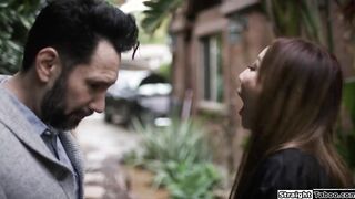 Cheating asian milf squirts in rough sex