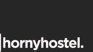HORNY HOSTEL - Casey A Bombshell Surprise Sex With long african dick Roommate Full Film