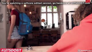 HORNY HOSTEL - Casey A Bombshell Surprise Sex With long african dick Roommate Full Film