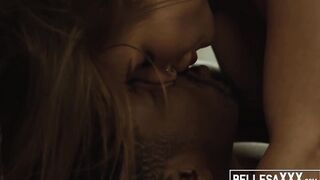 Hot redhead babe Skylar Snow sensual interracial pounding