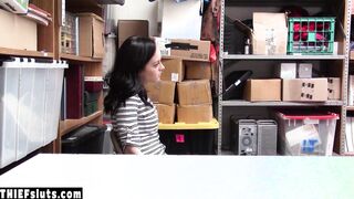 Scared tied teen thief fucked roughly