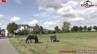 Slim German houswife fucked with the farmer