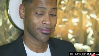 BLACKEDRAW Room service delivers big black dick to this hungry blonde