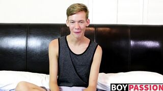 Interview with a new adorable sexy twink Tyler Thayer