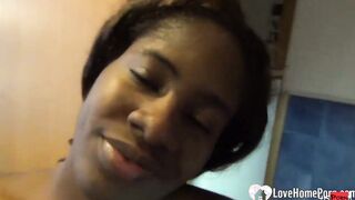 Ebony women shows her crazy sexy long titties