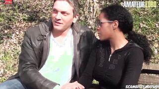SCAMBISTI MATURI babe Black July Di Maggio Tries Anal Public