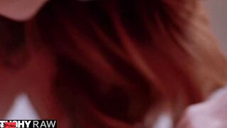 TUSHYRAW Goddess red fellatio Kendra getting her tight booty filled up
