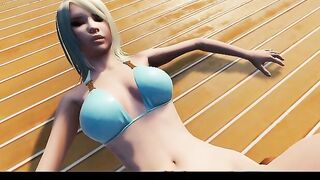 Hot 3D Teen Babe Takes Cumshots