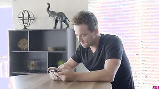 Cock hungry coed Natalie Brooks is sick of her BF not satisfying her so she seduces his brother in a