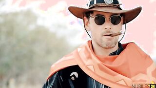 It's high noon at the ranch as Jesse's eyes meet Ashe's. They each grab their pieces and bj towards one