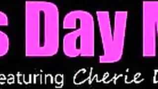It's Mother's Day for Cherie Deville, and all this huge boobed MILF wants to do is gotten herself off. When her