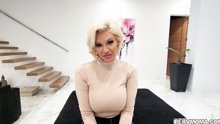 Charli whips her huge tits out to earn money