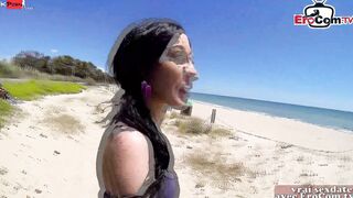Spontaneous outside sex with a Skinny Barely Legal with small titted