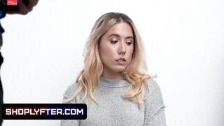Tiny Blonde Eighteen Thief Paisley Bennett Fucked By Gigantic Cock