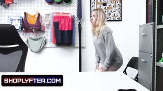 Tiny Blonde Eighteen Thief Paisley Bennett Fucked By Gigantic Cock