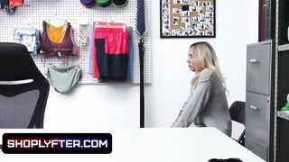 Tiny Blonde Eighteen Thief Paisley Bennett Fucked By Gigantic Cock