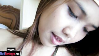 Passion solo action with hot Asian teen