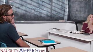 Sexsual America - Huge Tit professor fucks her school girl!