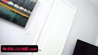 Tanned Hottie April Olsen Lets Stepbrother Smash Her Juicy Pussy