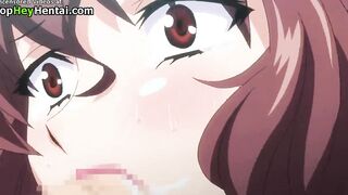 Hentai busty teacher in stockings gets big cumshot