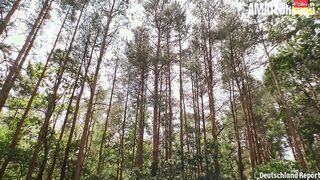 DEUTSCHLANDREPORT - GERMAN DARK HAIR LULLU GUN OUTSIDE FUCKING INSIDE THE FOREST - AMATEUREURO