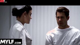 Mylf - Filthy Beauty Assed Long Boobies Nurse Ratched Gives Her Patient Passionate Oral Sex - Sex Sex Tape Parody