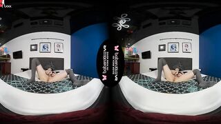 Solo Hot Denis is always masturbating at home, in VR
