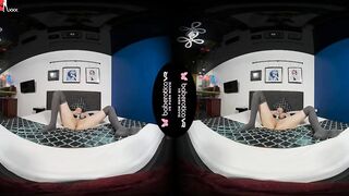 Solo Hot Denis is always masturbating at home, in VR
