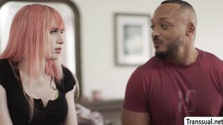 TS Mimi Oh barebacked by horny stepbro