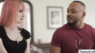 TS Mimi Oh barebacked by horny stepbro