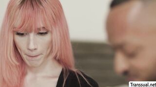 TS Mimi Oh barebacked by horny stepbro