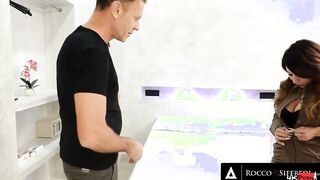 Rocco Siffredi Fucks two Italian Hotties In The BUTT and CUMS On Their Faces