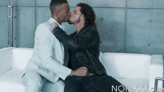 Black stud Zario Travezz anal fucks tattooeod Archer Croft