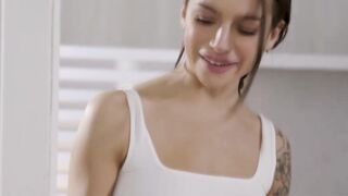 Petite lesbian teens trade pussylicking