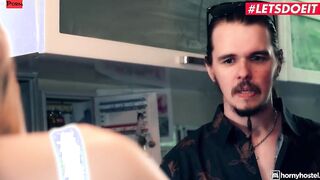 HornyHostel - Tiffany Tatum Small Tits Hungarian Lusts For Some Gigantic Cock
