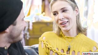 Blonde fucked and squirts on first date