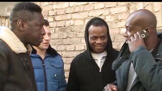 Mira Cuckold Gets 4 Servings Of Long African Penis Chocolate Inside Gang Bang