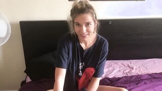Caught my stepsister-in-law masturbating POV