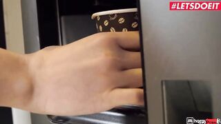 TURNED ON HOSTEL - Dude Fucks Long Boobed babe Redhead Mini Vampp While Bf Is Away
